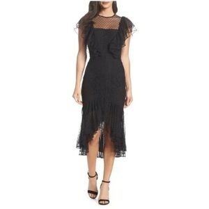 COOPER ST

Rosie Lace Ruffle Dress - Black womens size 12 NWT Nordstrom